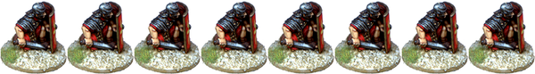 IR087 - Legionaries, Segmented Armour, Kneeling with Gladius