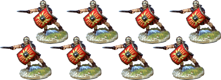 IR088 - Legionaries, Segmented Armour, Thrusting with Gladius