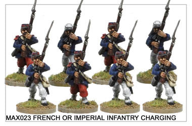 MAX023 French/Imperial Infantry Charging