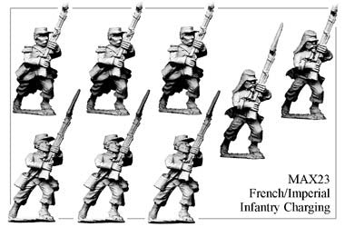 MAX023 French/Imperial Infantry Charging