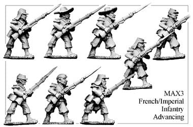 MAX003 French/Imperial Infantry Advancing