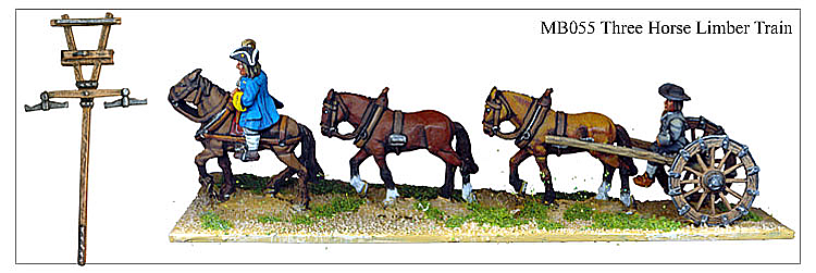 MB055 - Three Horse Limber Train