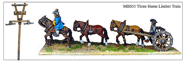 MB055 - Three Horse Limber Train