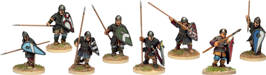 NM014 - Armoured Norman Spearmen Advancing