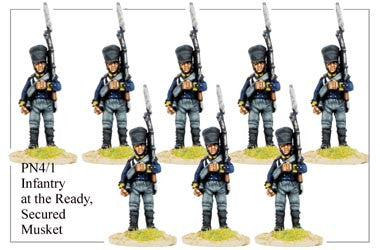 PN041 Infantry At the Ready with Secured Musket
