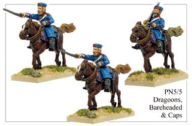 PN055 Dragoons in Cap and Bareheaded