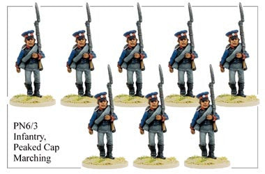 PN063 Infantry in Peaked Cap Marching