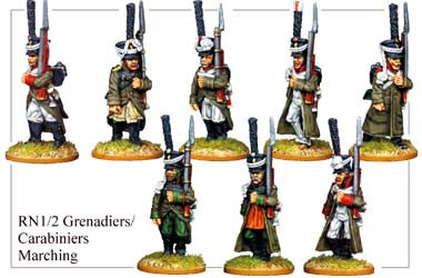 RN012 Grenadiers or Carabiniers Marching