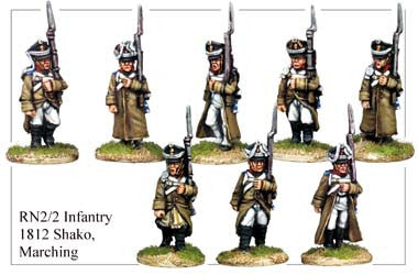 RN022 Infantry in 1812 Shako Marching