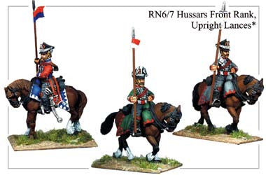 RN067 Hussars in Front Rank, Upright Lances