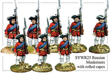 SYWR025 Russian Musketeers with Rolled Capes