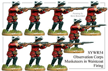 SYWR054 Russian Observation Corps Musketeers in Waistcoats Firing