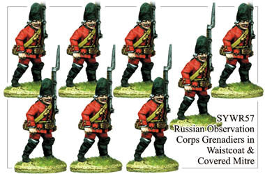 SYWR057 Russian Observation Corps Grenadiers in Waistcoat and Covered Mitre