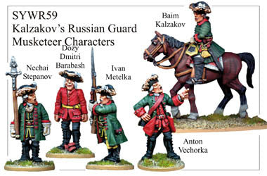 SYWR059 Kalzakov's Russian Guard Musketeer Characters