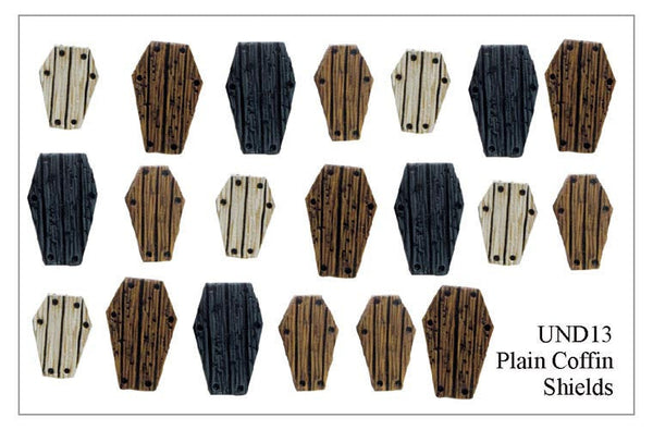 UND013 - 10 Plain Coffin Shields