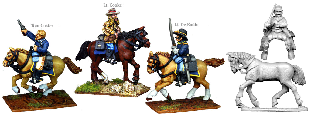 US002B - US Cavalry Mounted Little Bighorn Personalities