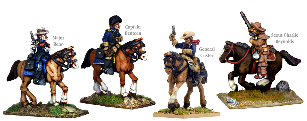 US002A - US Cavalry Mounted Little Bighorn Personalities