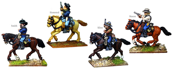US003B - US Cavalry Mounted Troopers