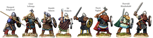 VIK044 - Viking Shield Wall Warriors With Axes