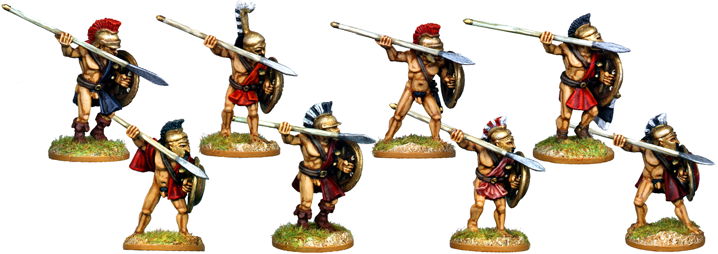 WG045 - Naked Athenian Hoplites Attacking