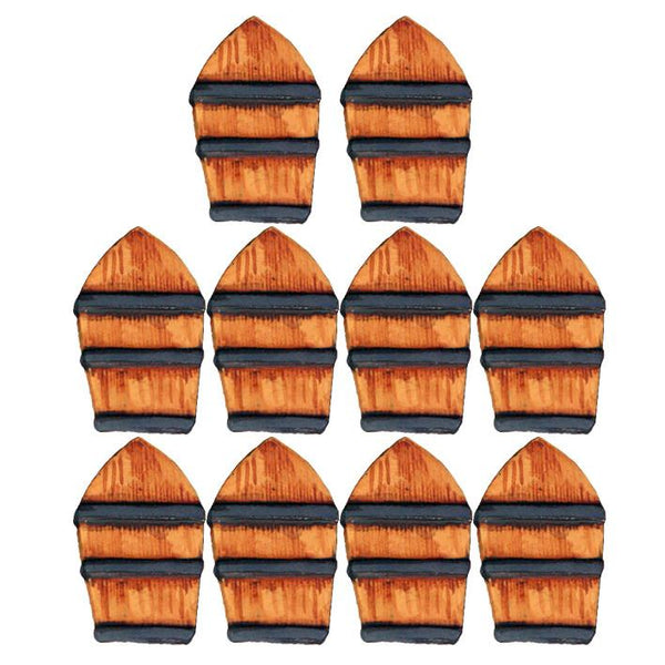 WP040 - African Arched Top Wooden Congo Shields