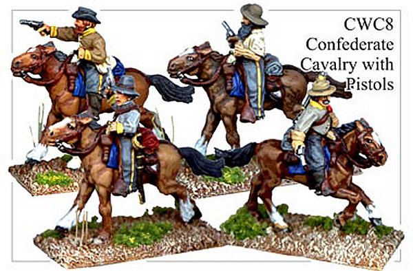CWC008 Confederate Cavalry with Pistols