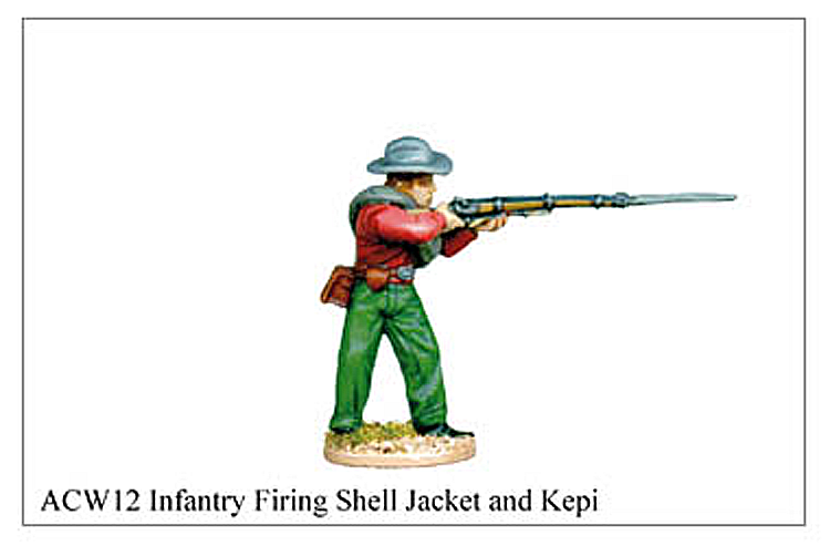 ACW012 - Infantry Firing Shell Jacket And Kepi