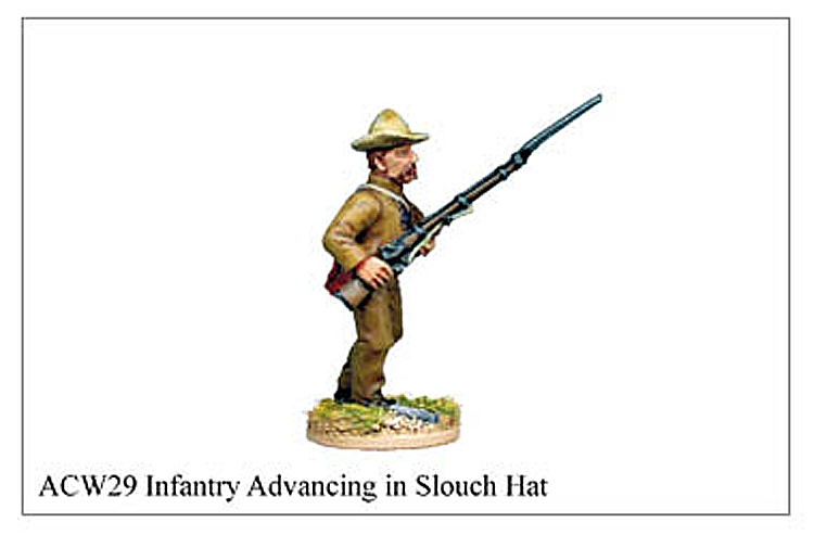 ACW029 - Infantry Advancing In Slouch Hat