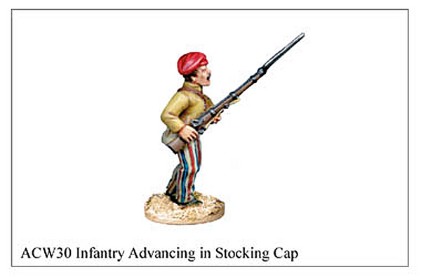 ACW030 - Infantry Advancing In Stocking Cap