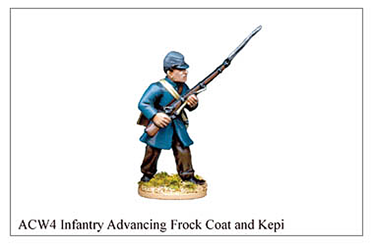 ACW004 - Infantry Advancing Frock Coat And Kepi
