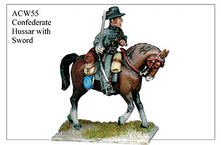 ACW055 - Confederate Hussar With Sword