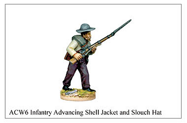 ACW006 - Infantry Advancing Shell Jacket And Slouch Hat