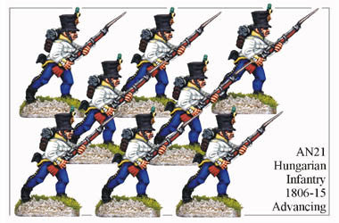 AN021 Hungarian Infantry 1806-15 Advancing
