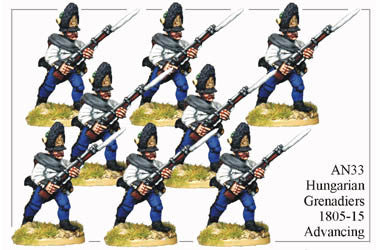 AN033 Hungarian Grenadiers 1805-15 Advancing
