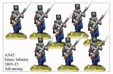 AN042 Grenz Infantry 1805-15 Advancing
