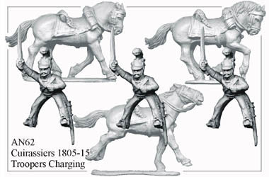 AN062 Cuirassiers 1805-15 Troopers Charging