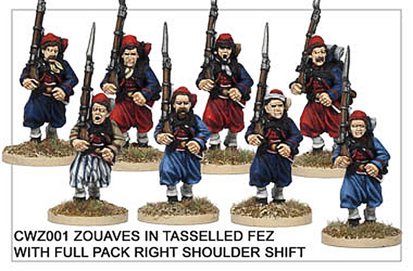 CWZ001 Zouaves in Tasseled Fez Running