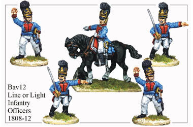 BAV012 Line or Light Infantry Officers 1808-12