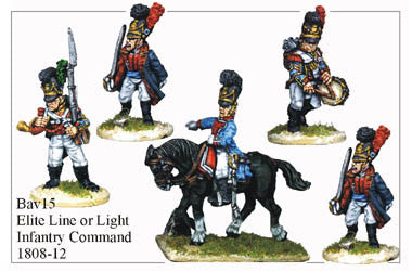 BAV015 Elite Line or Light Infantry Command 1808-12