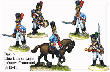 BAV016 Elite Line or Light Infantry Command 1812-15