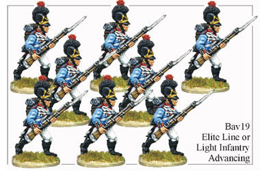BAV019 Elite Line or Light Infantry Advancing