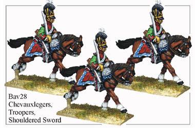 BAV028 Chevauxleger Troopers Shouldered Sword