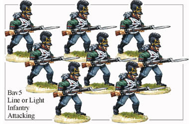 BAV005 Line or Light Infantry Attacking