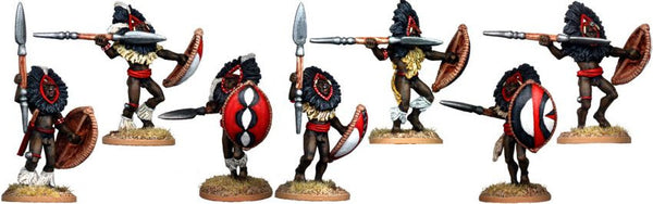 DA112 - Masai Warriors with Feathered Headdress Two