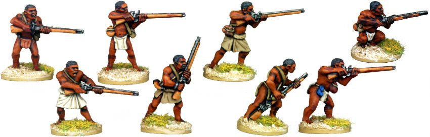 DA132 - Skirmishing Tribal Musketmen