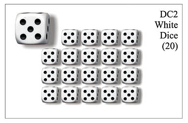 DC002 - White Dice