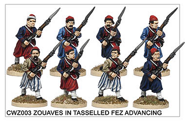 CWZ003 Zouaves in Tasseled Fez Advancing