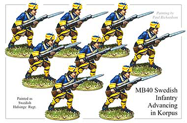 MB040 - Swedish Infantry Advancing In Korpus