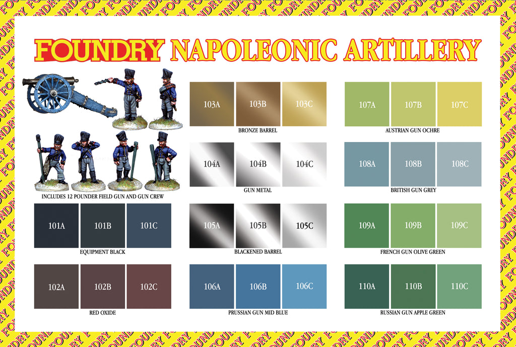 Napoleonic Artillery Paint Set