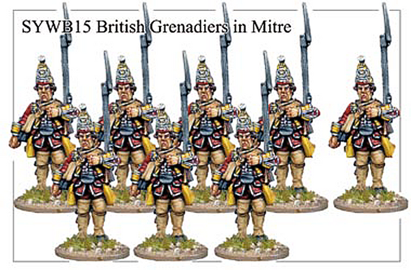 SYWB015 - British Grenadiers In Mitre Caps